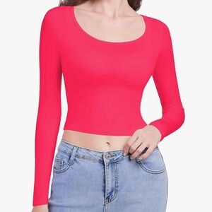 Women's Long Sleeve Pink Top